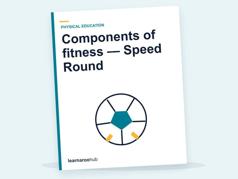 Components of fitness — Speed Round — quiz cover