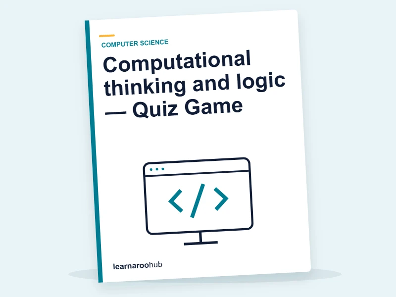 Computational thinking and logic — Quiz Game — quiz cover