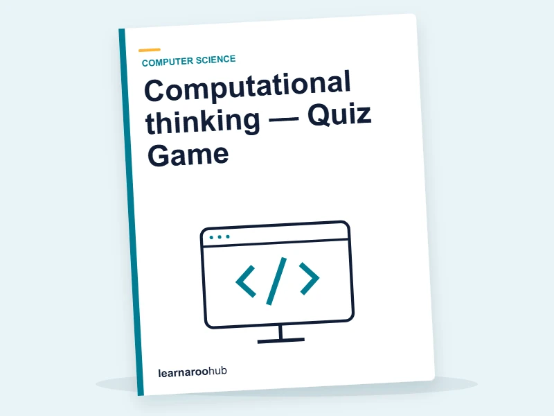Computational thinking — Quiz Game — quiz cover
