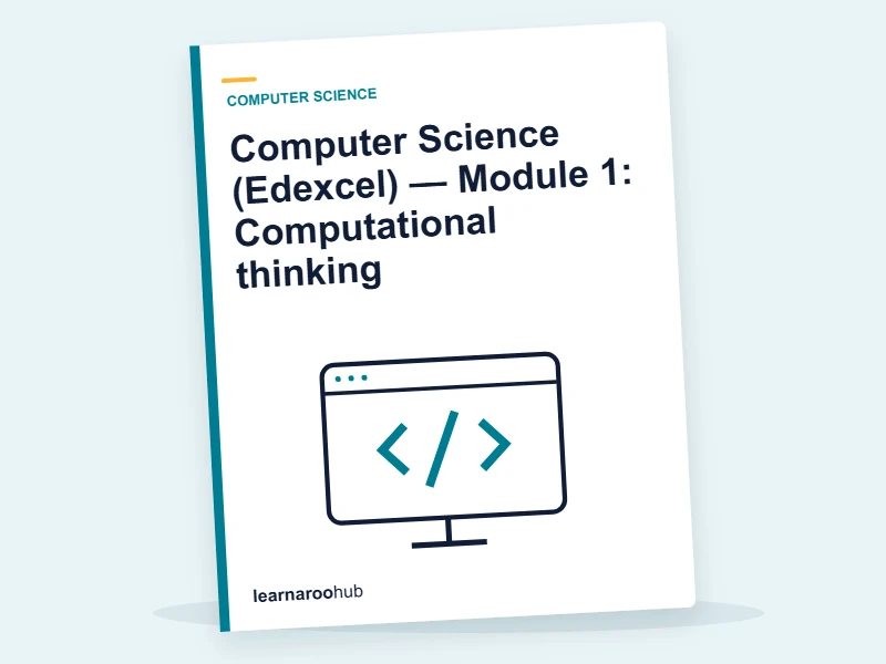 Computer Science (Edexcel) — Module 1: Computational thinking — e-learning module cover