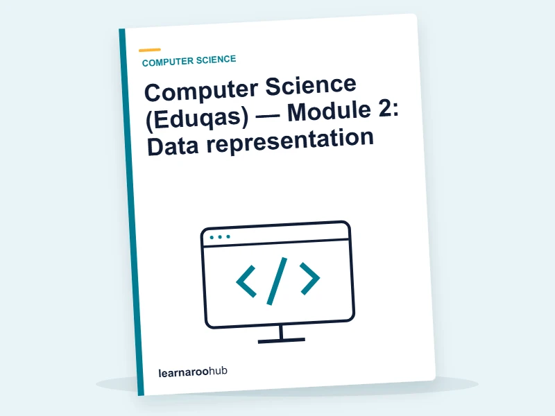 Computer Science (Eduqas) — Module 2: Data representation — e-learning module cover