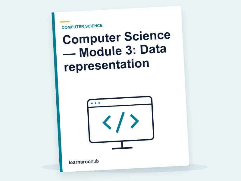 Computer Science — Module 3: Data representation — e-learning module cover