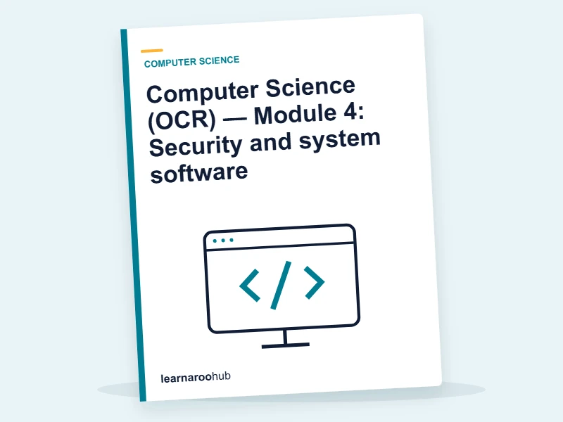 Computer Science (OCR) — Module 4: Security and system software — e-learning module cover