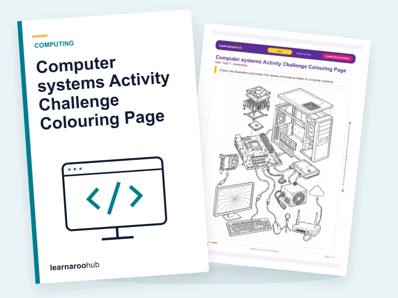Computer systems Activity Challenge Colouring Page — colouring sheets cover