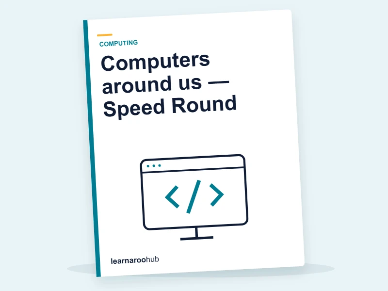 Computers around us — Speed Round — quiz cover