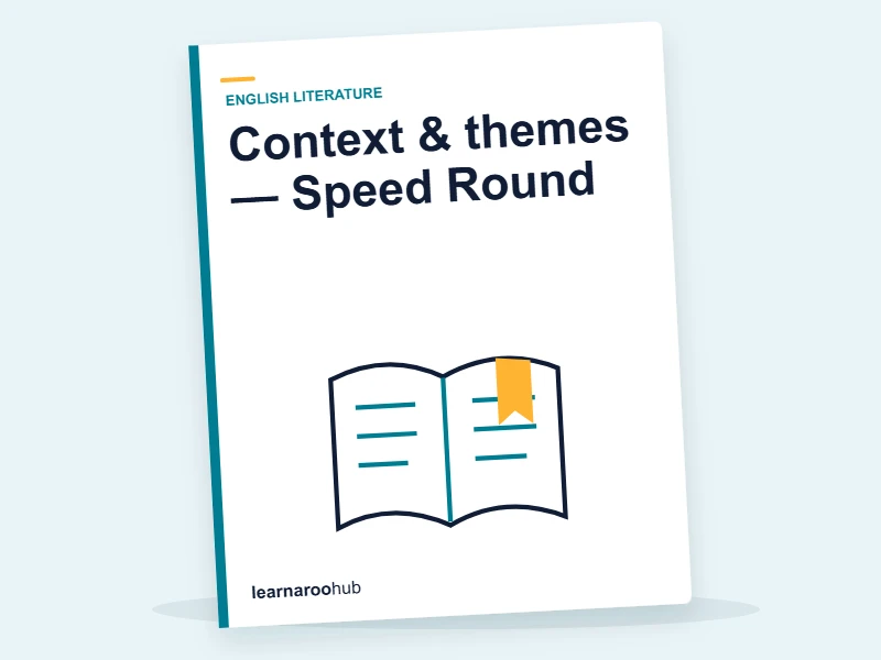 Context & themes — Speed Round — quiz cover