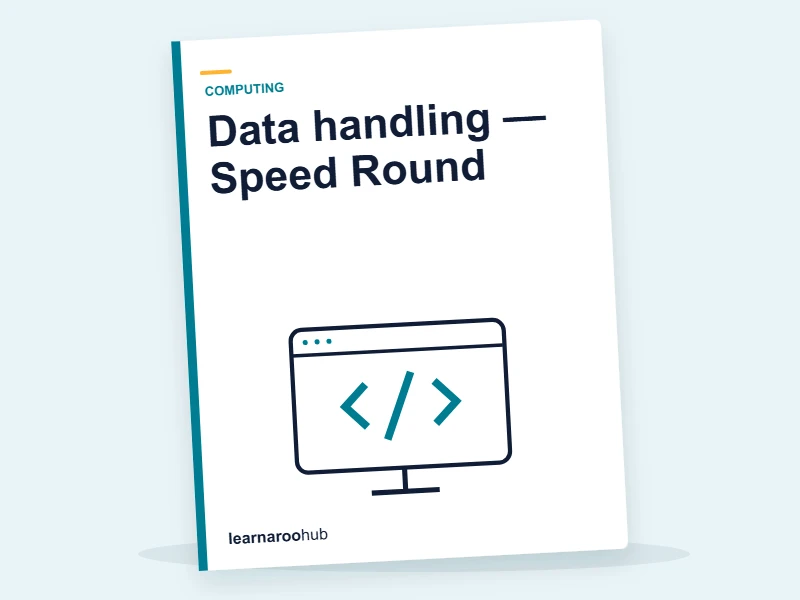 Data handling — Speed Round — quiz cover