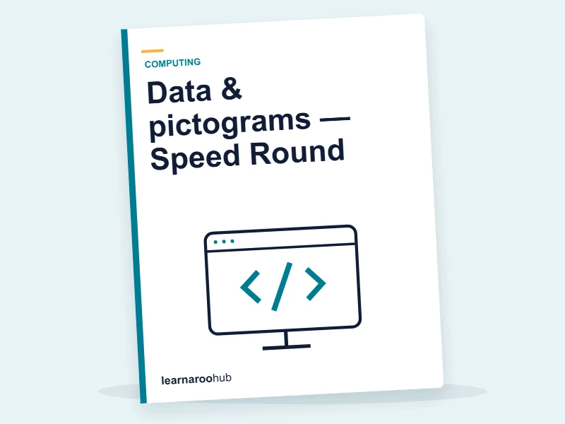 Data & pictograms — Speed Round — quiz cover