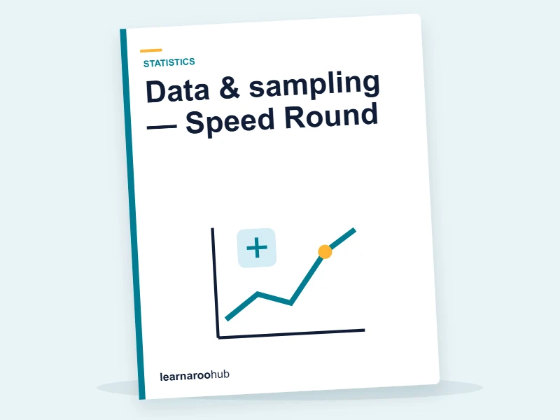 Data & sampling — Speed Round — quiz cover