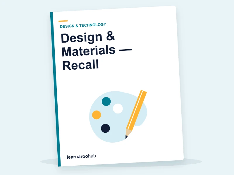 Design & Materials — Recall — quiz cover
