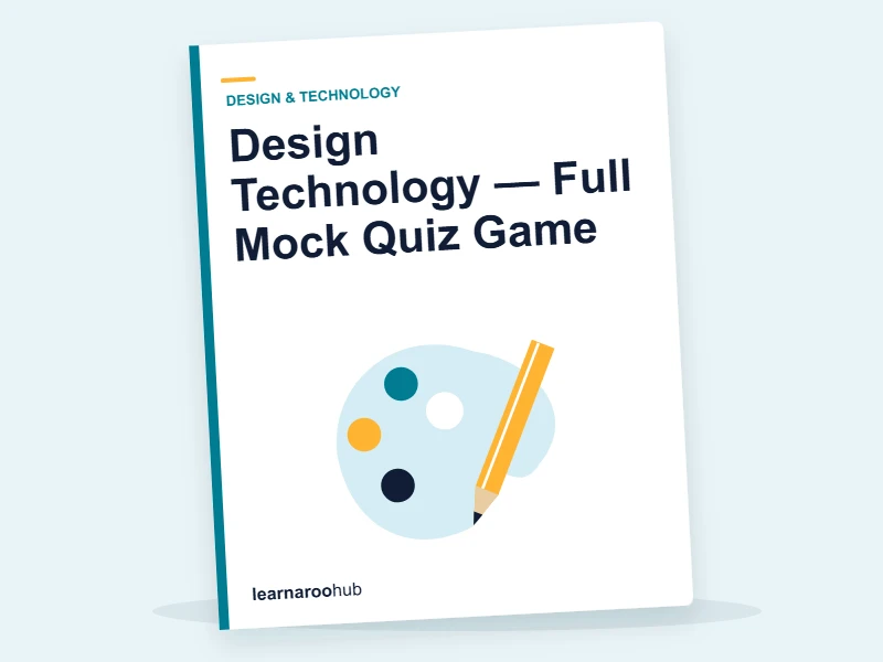 Design Technology — Full Mock Quiz Game — quiz cover