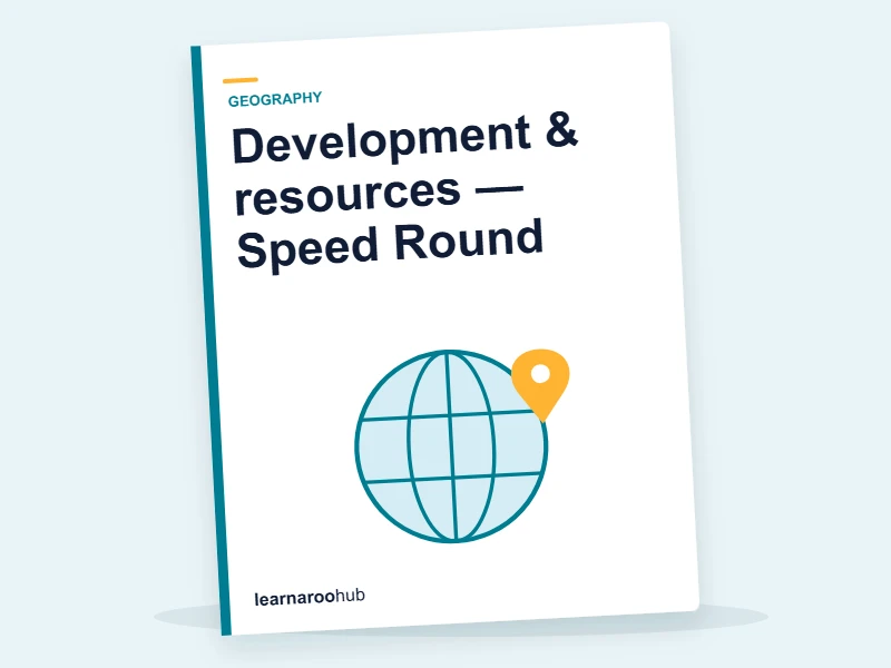 Development & resources — Speed Round — quiz cover