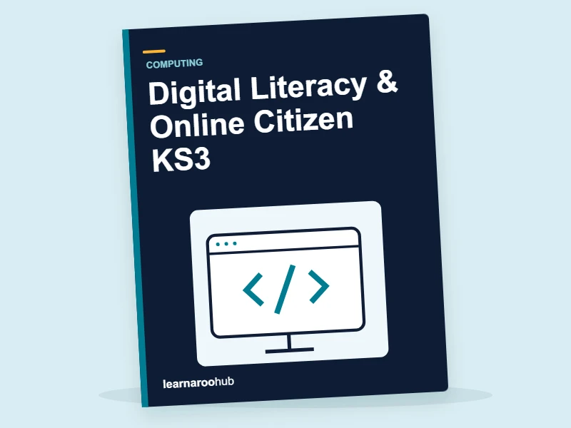 Digital Literacy & Online Citizen KS3 — activity book cover