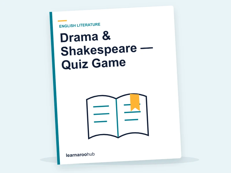 Drama & Shakespeare — Quiz Game — quiz cover