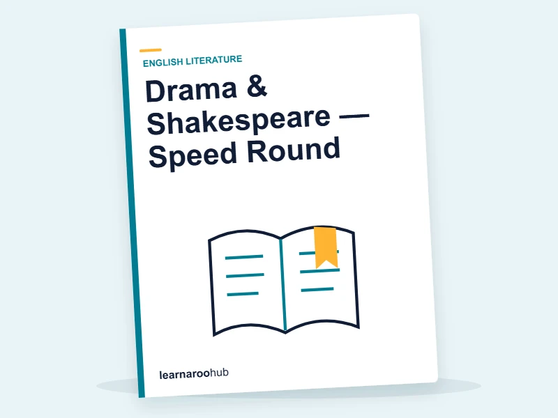 Drama & Shakespeare — Speed Round — quiz cover