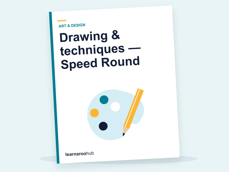 Drawing & techniques — Speed Round — quiz cover