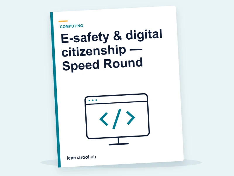 E-safety & digital citizenship — Speed Round — quiz cover
