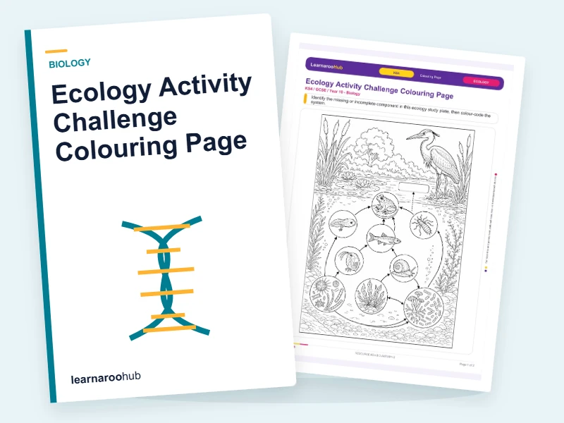 Ecology Activity Challenge Colouring Page — colouring sheets cover