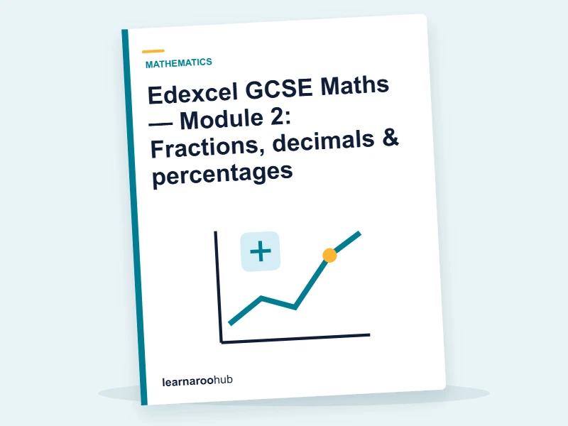 Edexcel GCSE Maths — Module 2: Fractions, decimals & percentages — e-learning module cover