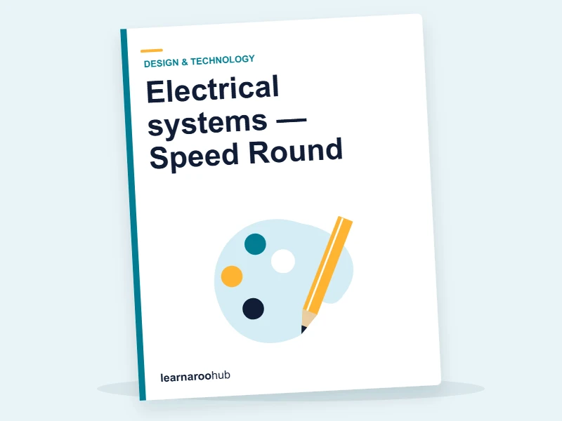 Electrical systems — Speed Round — quiz cover