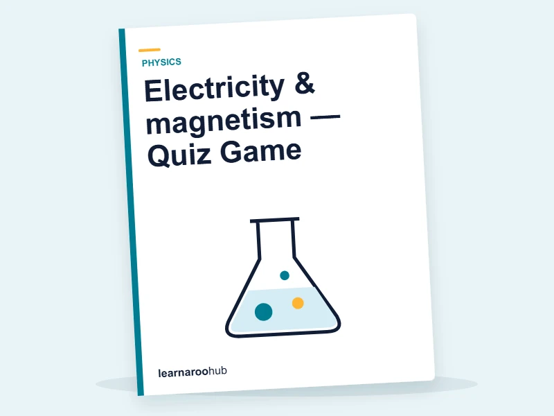 Electricity & magnetism — Quiz Game — quiz cover