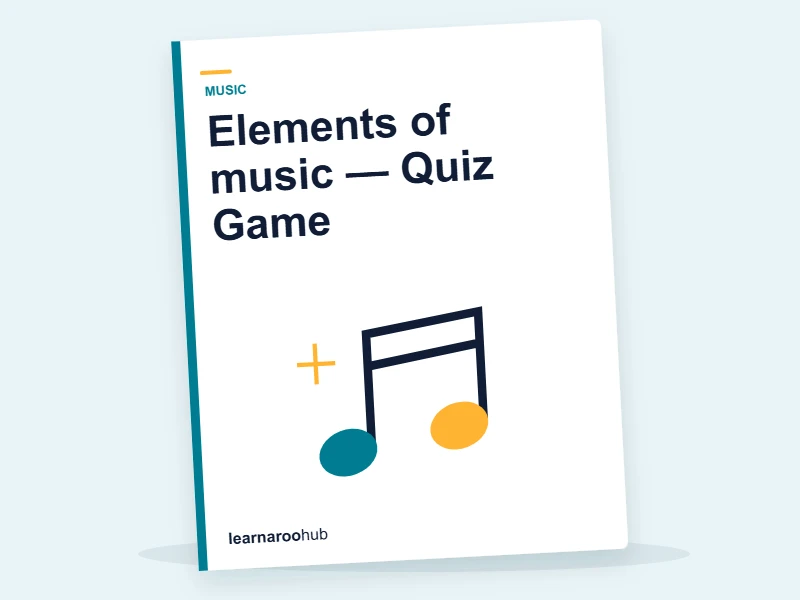 Elements of music — Quiz Game — quiz cover