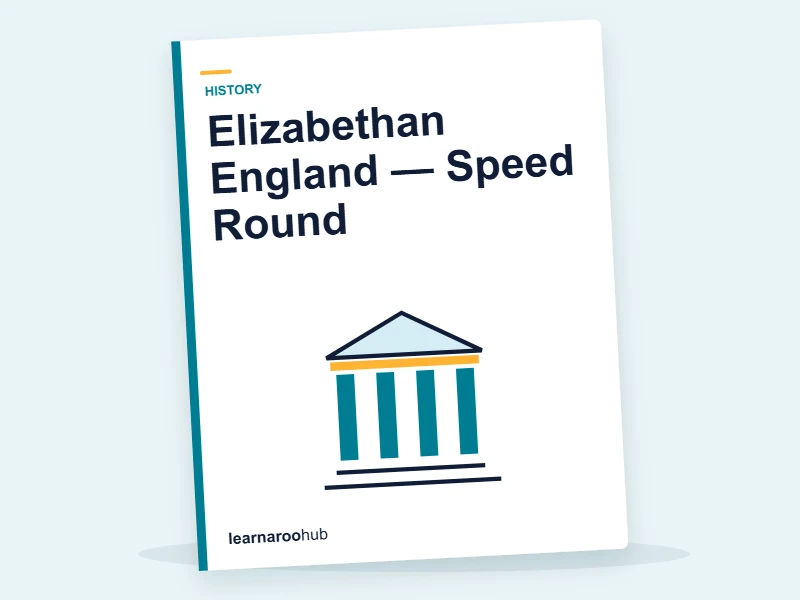 Elizabethan England — Speed Round — quiz cover