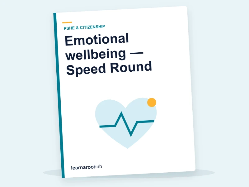Emotional wellbeing — Speed Round — quiz cover