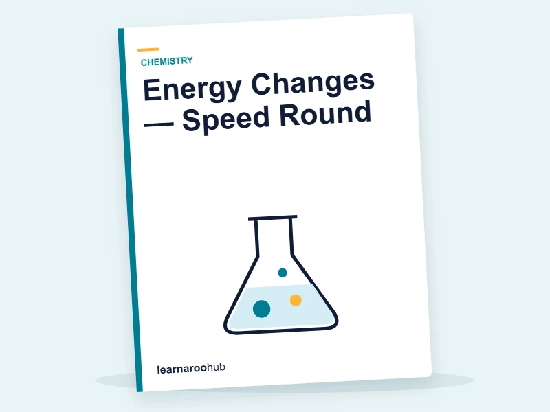Energy Changes — Speed Round — quiz cover