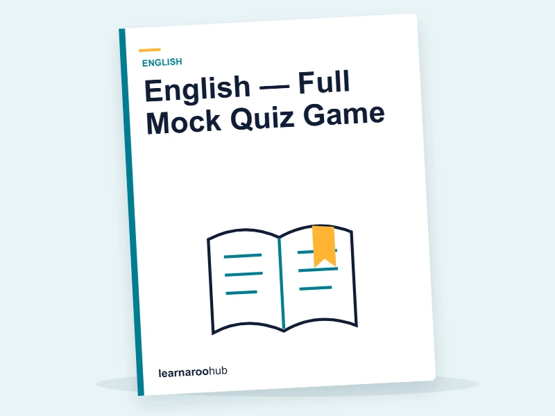 English — Full Mock Quiz Game — quiz cover