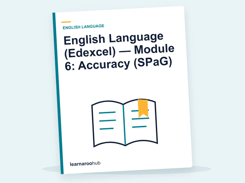 English Language (Edexcel) — Module 6: Accuracy (SPaG) — e-learning module cover