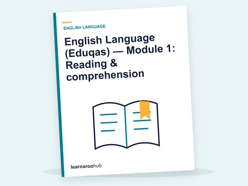 English Language (Eduqas) — Module 1: Reading & comprehension — e-learning module cover