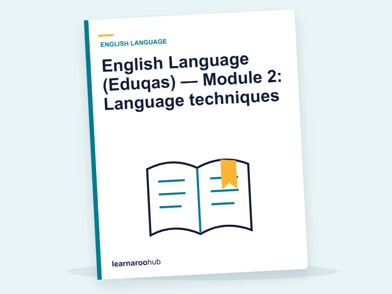 English Language (Eduqas) — Module 2: Language techniques — e-learning module cover