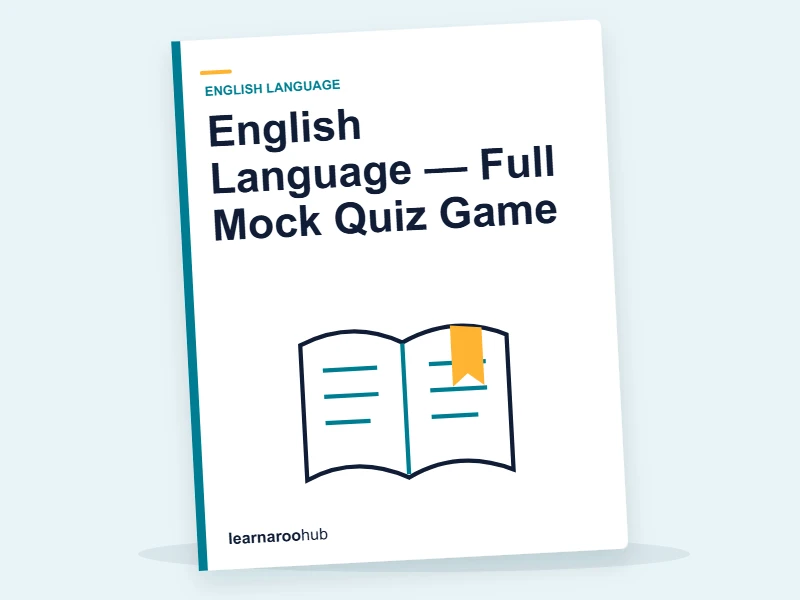 English Language — Full Mock Quiz Game — quiz cover