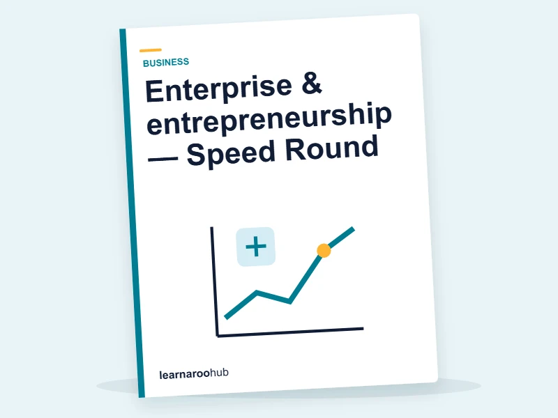 Enterprise & entrepreneurship — Speed Round — quiz cover