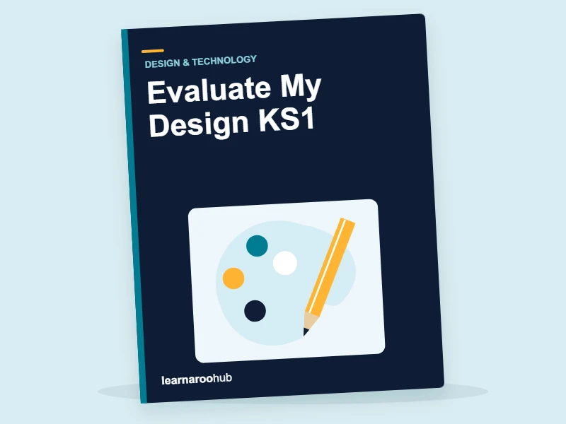 Evaluate My Design KS1 — activity book cover