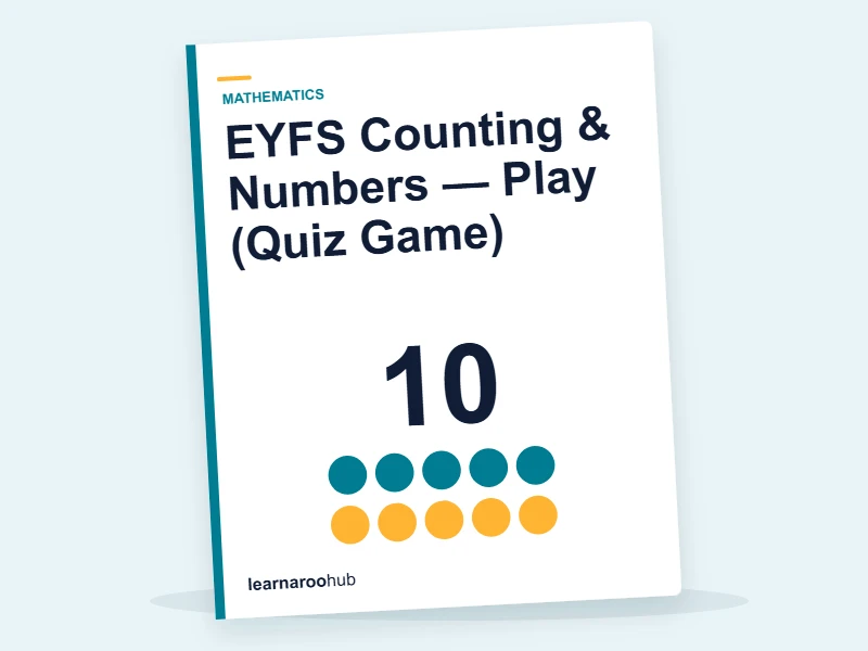 EYFS Counting & Numbers — Play (Quiz Game) — quiz cover