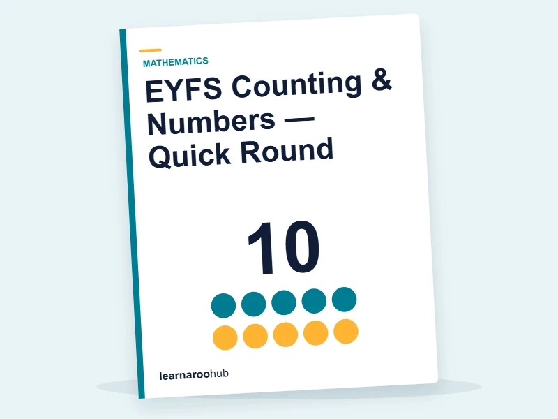 EYFS Counting & Numbers — Quick Round — quiz cover