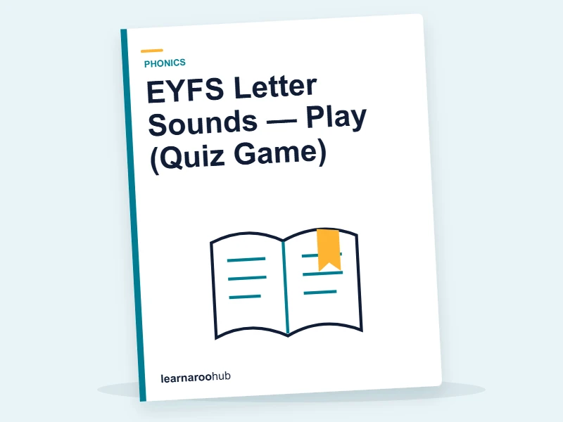 EYFS Letter Sounds — Play (Quiz Game) — quiz cover