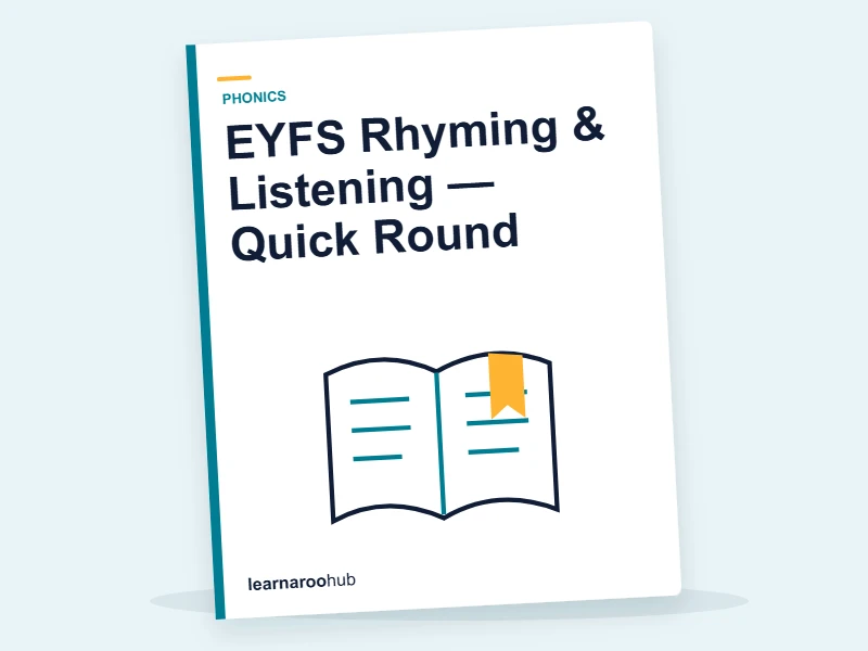 EYFS Rhyming & Listening — Quick Round — quiz cover