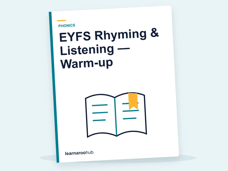 EYFS Rhyming & Listening — Warm-up — quiz cover