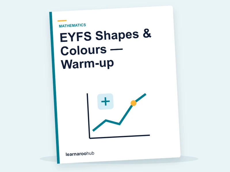 EYFS Shapes & Colours — Warm-up — quiz cover