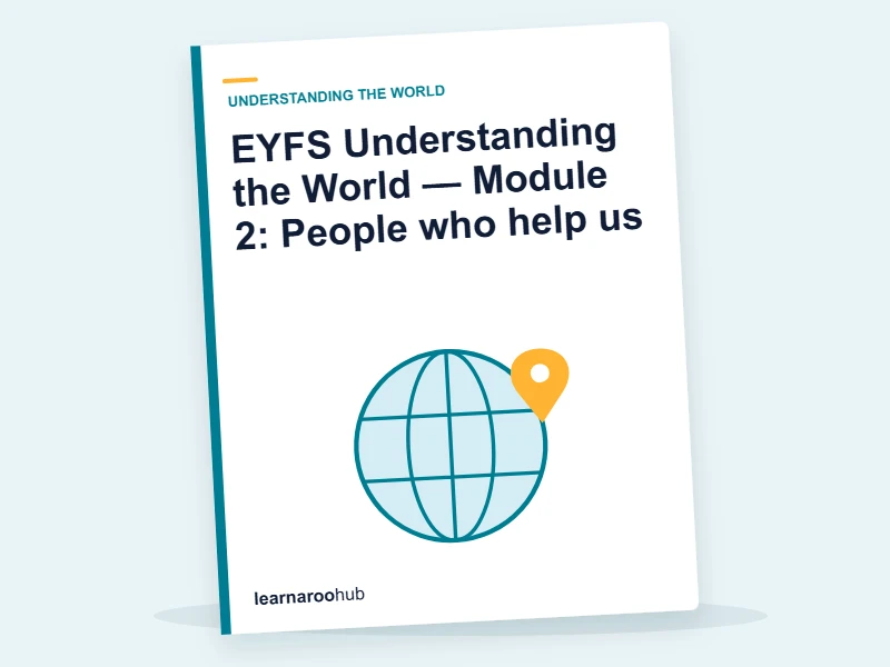 EYFS Understanding the World — Module 2: People who help us — e-learning module cover