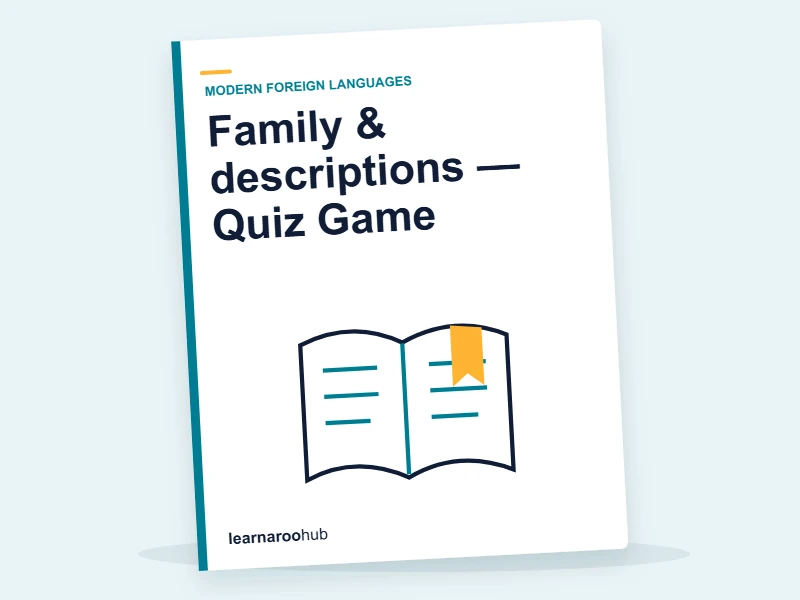 Family & descriptions — Quiz Game — quiz cover