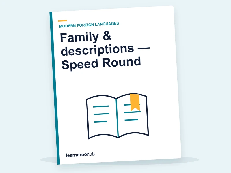Family & descriptions — Speed Round — quiz cover