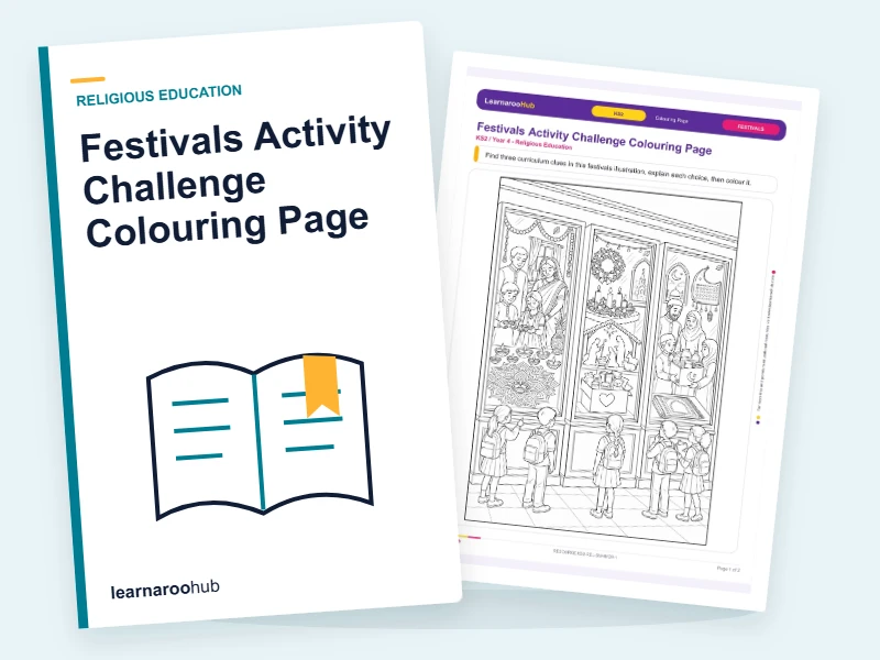 Festivals Activity Challenge Colouring Page — colouring sheets cover
