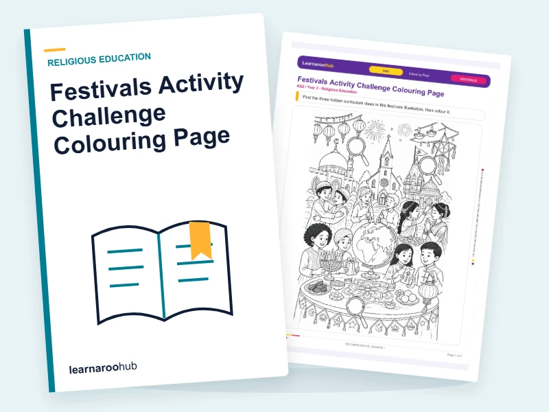 Festivals Activity Challenge Colouring Page — colouring sheets cover