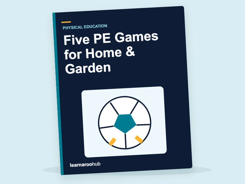 Five PE Games for Home & Garden — activity book cover