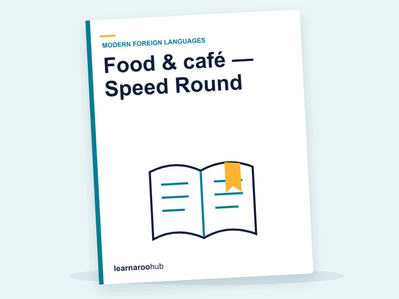 Food & café — Speed Round — quiz cover
