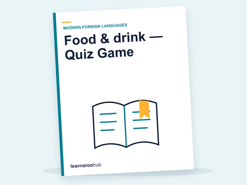 Food & drink — Quiz Game — quiz cover